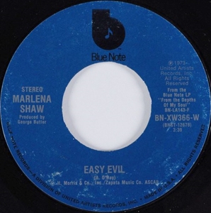 MARLENA SHAW / マリーナ・ショウ / EASY EVIL / I JUST DON'T WANT TO BE LONELY (7")
