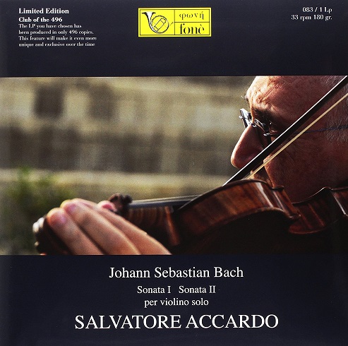SALVATORE ACCARDO / サルヴァトーレ・アッカルド / BACH: SONATAS FOR VIOLIN SOLO NOS.1 & 2
