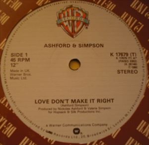 ASHFORD & SIMPSON / アシュフォード&シンプソン / LOVE DON'T MAKE IT RIGHT