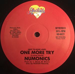 NUMONICS / ニューモニックス / ONE MORE TRY