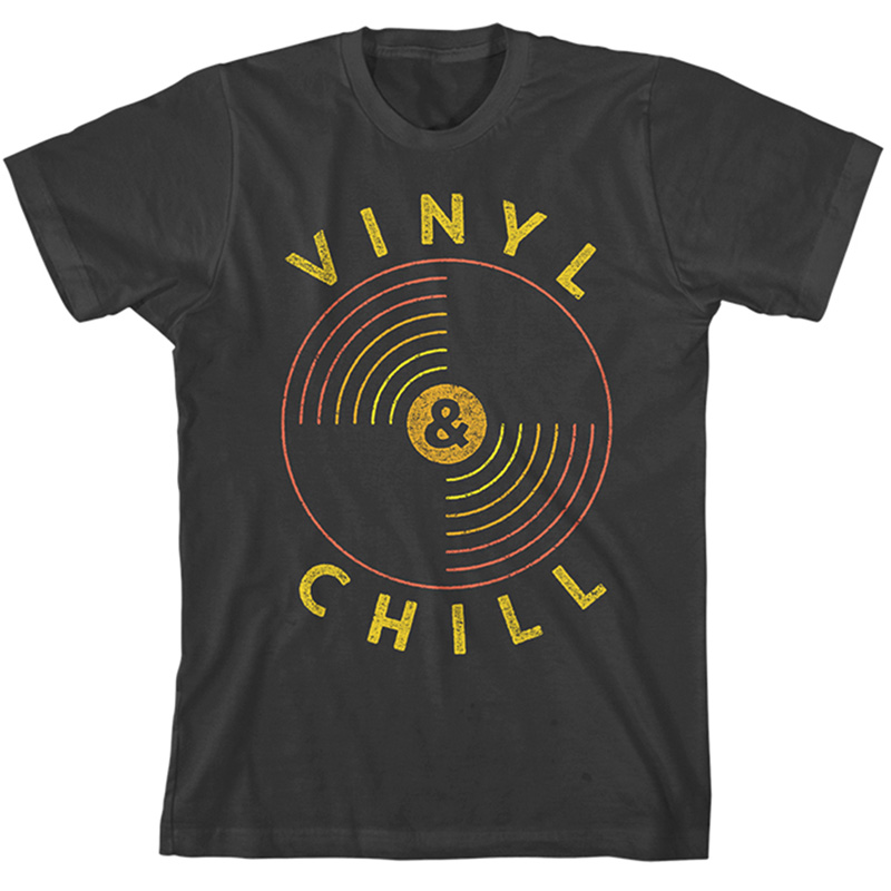 RECORD STORE DAY / VINYL & CHILL (SLIM FIT T-SHIRT BLACK LARGE)