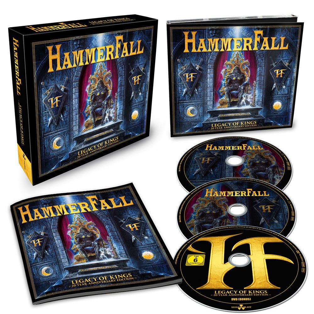 HAMMERFALL / ハンマーフォール / LEGACY OF KINGS 20-YEAR ANNIVERSARY EDITION<2CD+DVD/DIGI> 