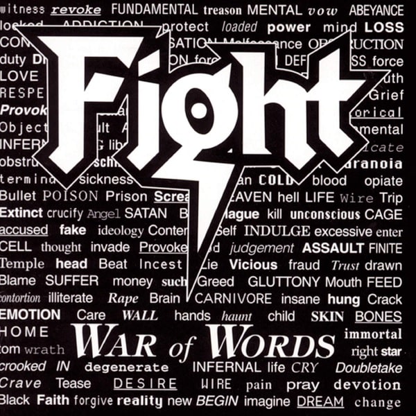 FIGHT (METAL) / ファイト / WAR OF WORDS <WHITE WITH BLACK SPLATTER VINYL>