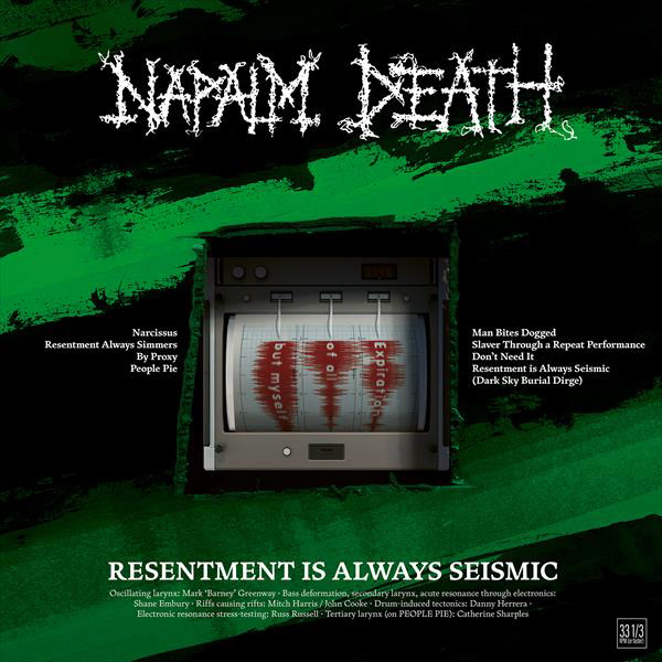 NAPALM DEATH / ナパーム・デス / RESENTMENT IS ALWAYS SEISMIC - a final throw of throes / リゼントメント・イズ・オールウェイズ・サイズミック