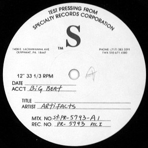 ARTIFACTS / アーティファクツ / BETWEEN A ROCK AND A HARD PLACE (INSTRUMENTALS) - US ORIGINAL TEST PRESS -