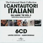 V.A. / I CANTAUTORI GLI ANNI '70 VOL.3; 6CD LIMITED EDITION: ALBUM ORIGINALI - DIGITAL REMASTER