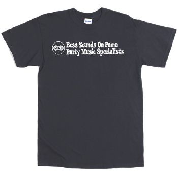 REGGAE T-SHIRTS / BOSS SOUNDS ON PAMA PARTY MUSIC SPECIALISTS T-SHIRTS BLACK (M)
