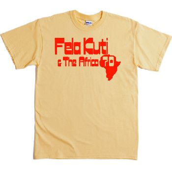 REGGAE T-SHIRTS / FELA KUTI & AFRICA 70 T-SHIRTS YELLOW (M)