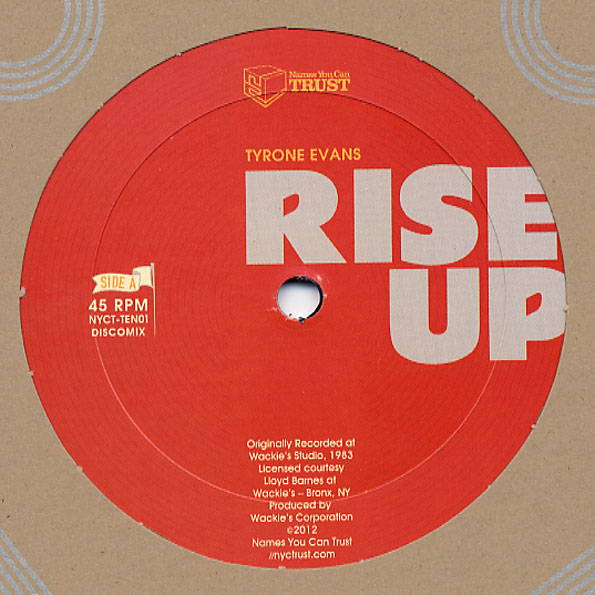 TYRONE EVANS / タイロン・エヴァンス / RISE UP (10")