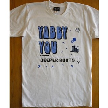 YABBY YOU (VIVIAN JACKSON) / ヤビー・ユー(ヴィヴィアン・ジャクソン) / YABBY YOU DEEPER ROOTS T-SHIRTS (WHITE S) 