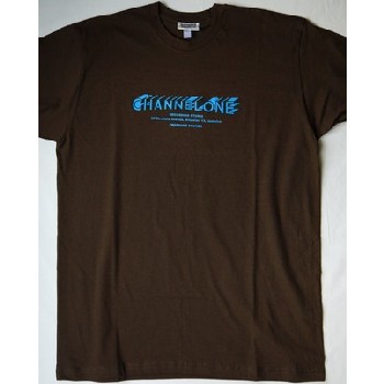 PRESSURE SOUNDS T-SHIRTS / CHANNEL ONE T-SHIRTS (BROWN WITH BLUE S) 