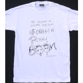 LEE PERRY & THE UPSETTERS / リー・ペリー・アンド・ザ・アップセッターズ / RETURN OF SOUND SYSTEM SCRATCH T-SHIRTS (WHITE WITH BLACK S)