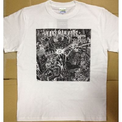 HEAVYMANNERS / ヘビーマナーズ / HEAVYMANNERS T-SHIRTS 表面(黒)×裏面(黒) M