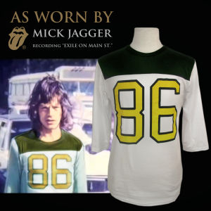 ROLLING STONES / ローリング・ストーンズ / 86 FOOTBALL JERSEY T-SHIRT AS WORN BY(TM) MICK JAGGER
