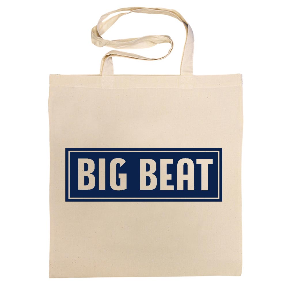 ACE RECORDS TOTE BAG / BIG BEAT 'DECCA' LABEL COTTON BAG #NAVY BLUE#