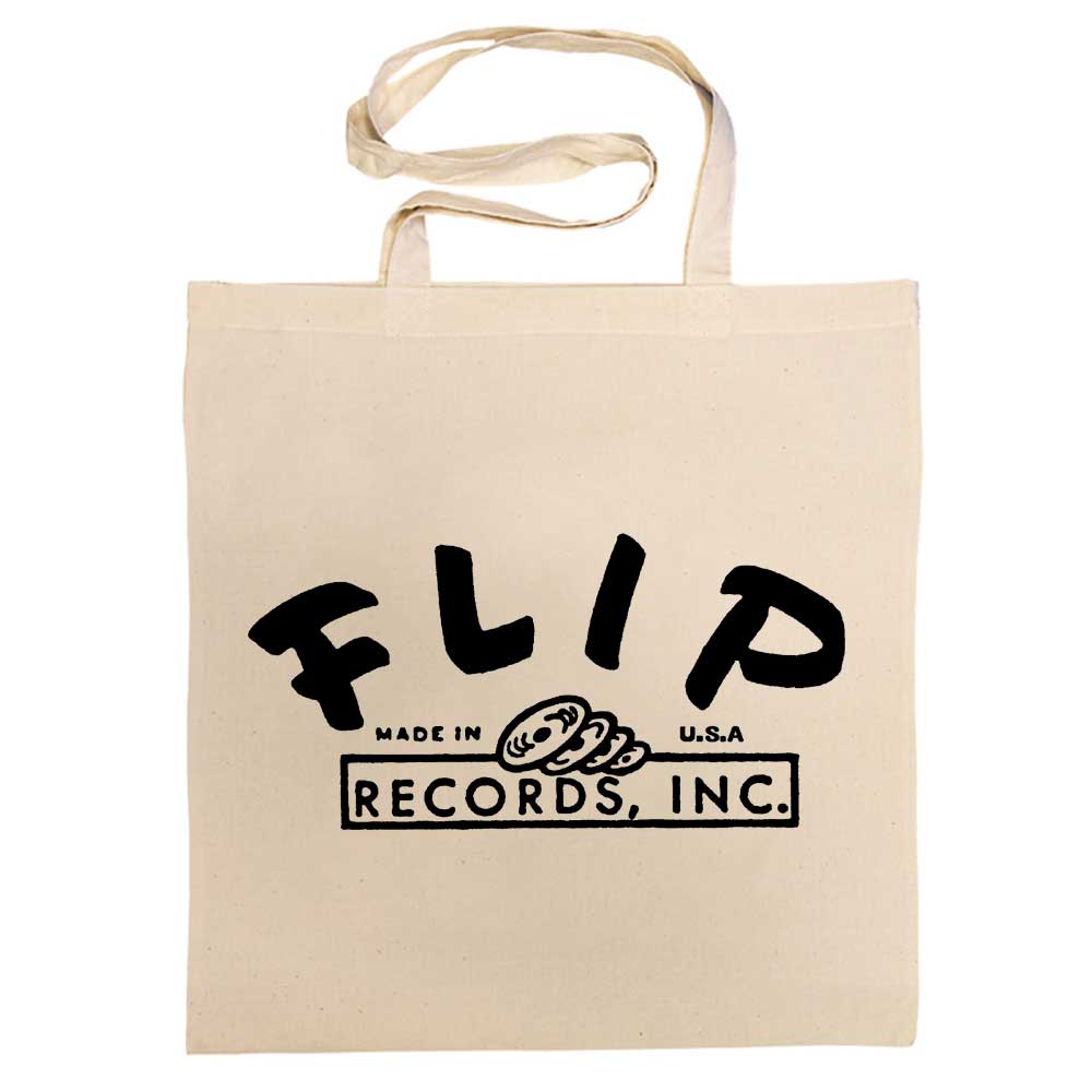 ACE RECORDS TOTE BAG / FLIP RECORDS COTTON BAG (BLACK)