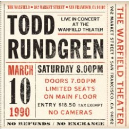 TODD RUNDGREN (& UTOPIA) / トッド・ラングレン (&ユートピア) / LIVE AT THE WARFIELD 10TH MARCH 1990 ~ EXPANDED EDITION