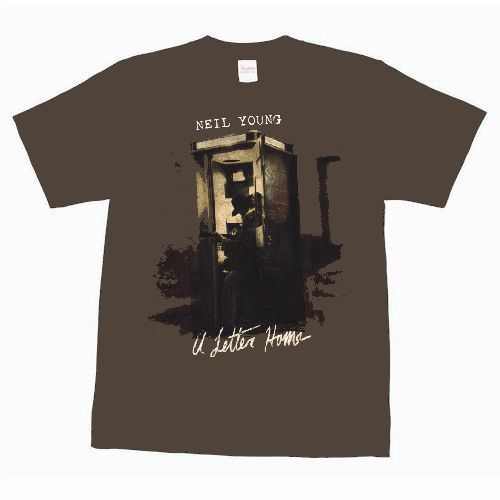NEIL YOUNG (& CRAZY HORSE) / ニール・ヤング / A LETTER HOME COVER SLIM FIT T-SHIRT HEATHER BROWN (S) [T-SHIRT]