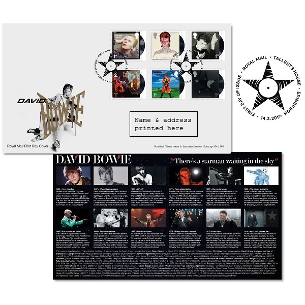 DAVID BOWIE / デヴィッド・ボウイ / DAVID BOWIE EDINBURGH FIRST DAY COVER STAMPS