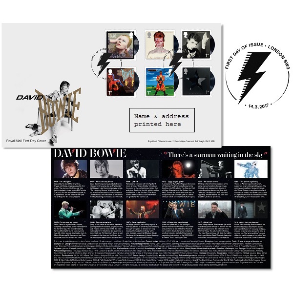 DAVID BOWIE / デヴィッド・ボウイ / DAVID BOWIE LONDON FIRST DAY COVER STAMPS