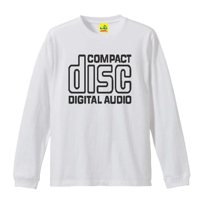 EM RECORDS / エム・レコード / EM "COMPACT DISC" TEE (長袖/WHITE/S)