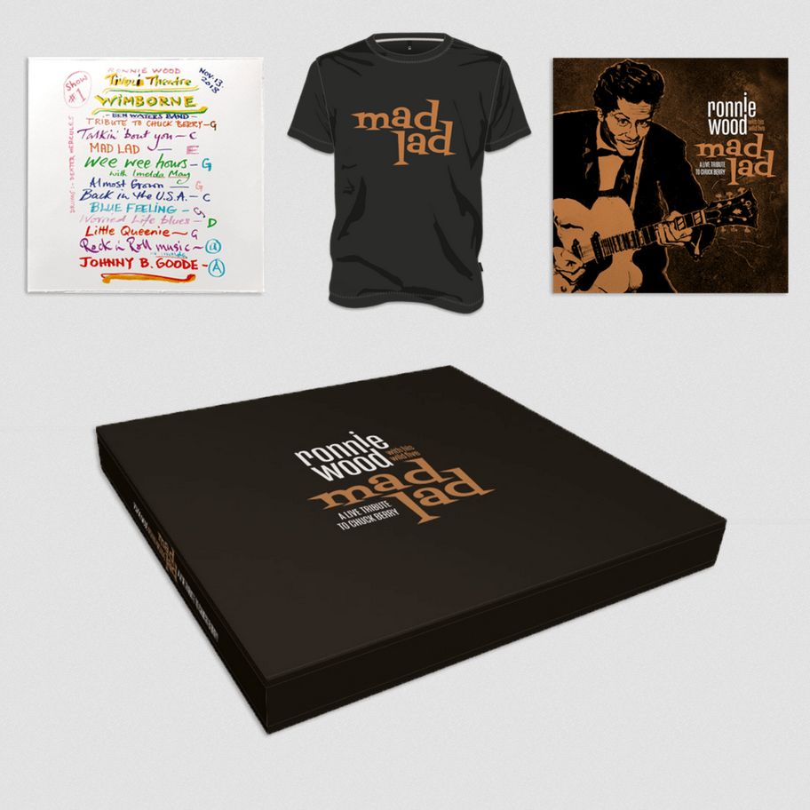 RONNIE WOOD WITH HIS WILD FIVE / MAD LAD: A LIVE TRIBUTE TO CHUCK BERRY (SUPER DELUXE BOXSET CD+LP+T-SHIRT)