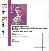 FRITZ KREISLER / フリッツ・クライスラー / EARLY CONCERTO RECORDINGS / 初期ヴァイオリン協奏曲録音