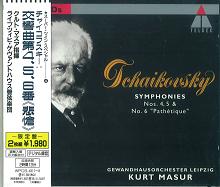 KURT MASUR  / クルト・マズア / チャイコフスキー:交響曲第4番~第6番「悲愴」