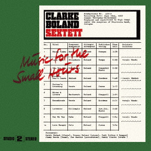 CLARKE BOLAND SEXTET / クラーク=ボラン・セクステット / Music For The Small Hours  / ミュージック・フォー・ザ・スモール・アワーズ