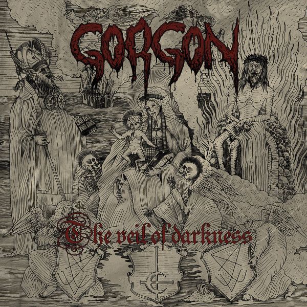 GORGON (from FRANCE / BLACK METAL) / VEIL OF DARKNESS