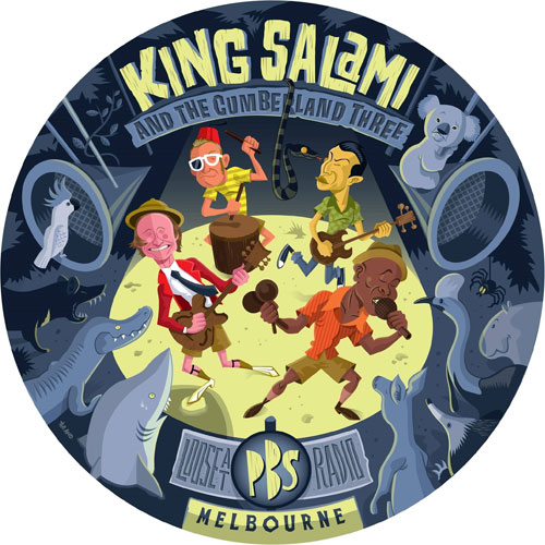 KING SALAMI & THE CUMBERLAND THREE / Live at PBS-Radio Melbourne (LP)