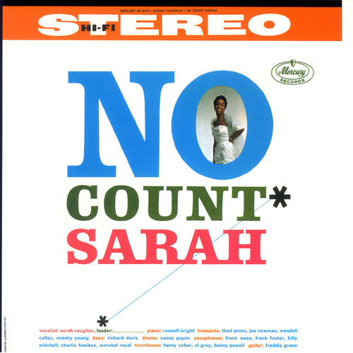 SARAH VAUGHAN / サラ・ヴォーン / NO COUNT SARAH / ノー・カウント・サラ(SHM-CD)