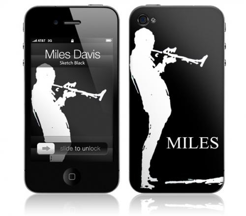 MILES DAVIS / マイルス・デイビス / SKETCH BLACK(iPhone 4(16/32GB)用 : MUSIC SKIN) 