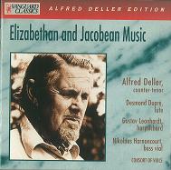 ALFRED DELLER / アルフレッド・デラー / ELIZABETHAN&JACOBEAN MUSIC