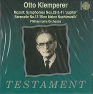 OTTO KLEMPERER / オットー・クレンペラー / MOZART;SYMPHONIES 29 & 41