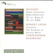 ROBERT LEVIN / ロバート・レヴィン / MOZART:PIANO CONCERTOS 17 & 20
