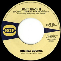 BRENDA GEORGE / I CAN'T STAND IT/WHAT YOU SEE 