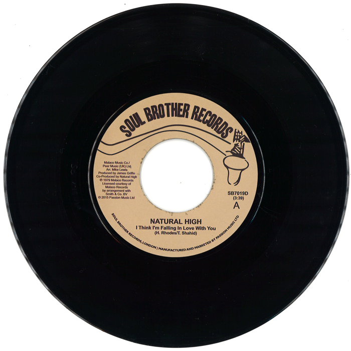NATURAL HIGH (SOUL) / ナチュラル・ハイ / I THINK I'M FALLING IN LOVE WITH YOU / TRUST IN ME (7")