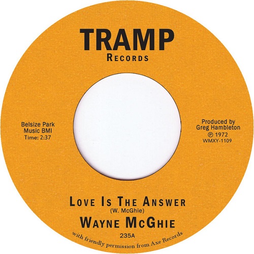 WAYNE MCGHIE / LOVE IS THE ANSWER(7")