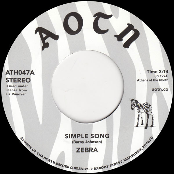 ZEBRA / SIMPLE SONG(7")