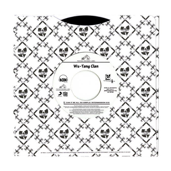 WU-TANG CLAN / ウータン・クラン / Can It All Be Can It All Be So Simple b/w Da Mystery Of Chessboxin 7inch