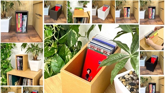 洋楽CDボックス CDキューブボックス ナチュラル/CDラック｜CD・レコード