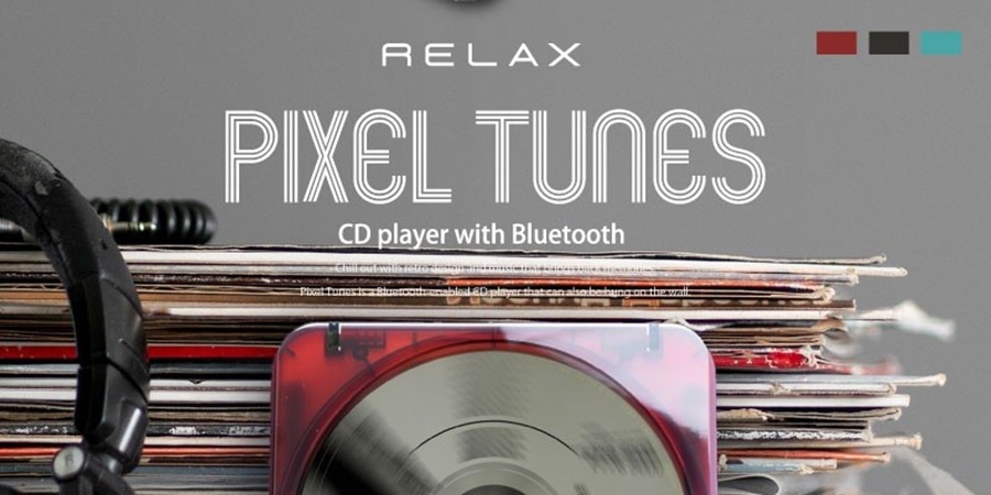 RELAX PIXEL TUNES CDプレーヤー 1983(レッド)/CDプレーヤー｜CD
