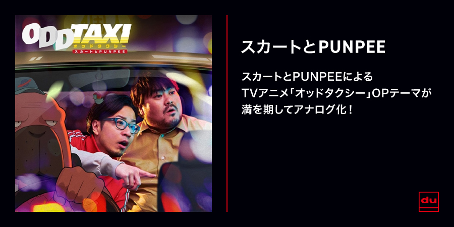 PUNPEE オッドタクシー　oddtaxi レコード　スカート　レコード スカートとPUNPEE、