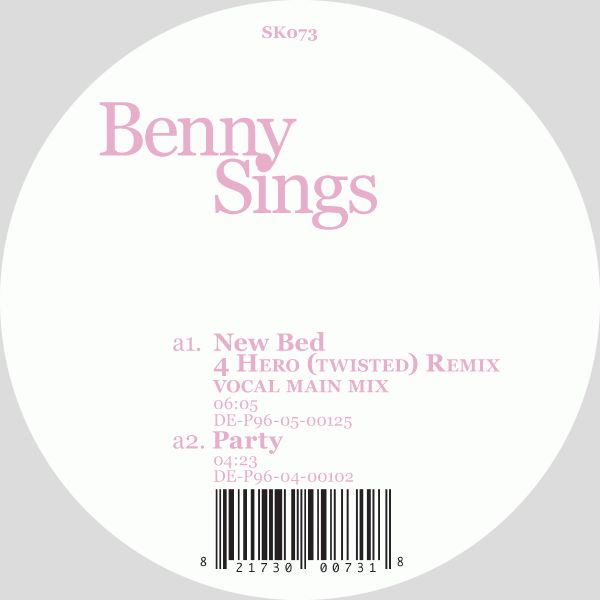 BENNY SINGS / ベニー・シングス / NEW BED (12"/4 HERO REMIX) 