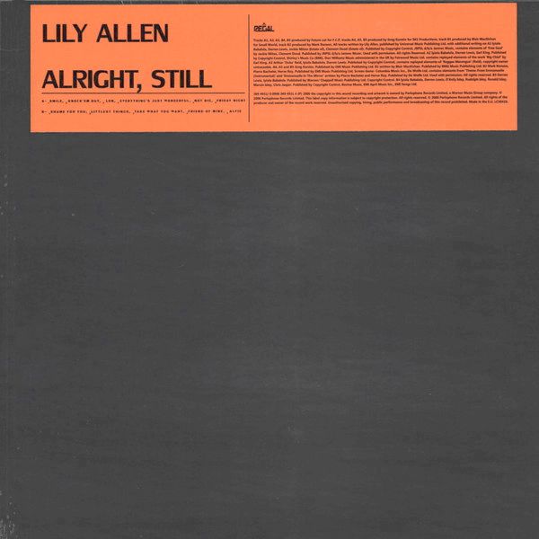 LILY ALLEN / リリー・アレン / ALRIGHT,STILL