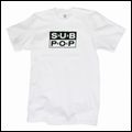 SUB POP (US INDIE LABEL) / SUB POP LOGO T-SHIRT WHITE (M)