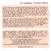ZO! / ゾー! / ELEVATION MUSIC