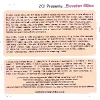ZO! / ゾー! / ELEVATION MUSIC