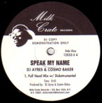 DJ AYRES & COSMO BAKER / SPEAK MY NAME